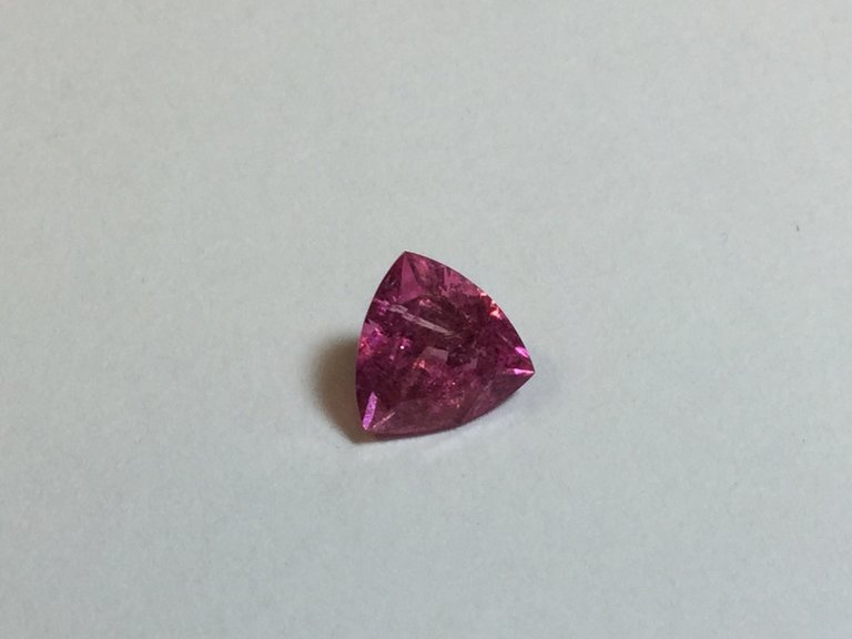 Tourmaline.1.14 ct Pink 7mm Trillion gemstone