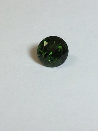 2.18 ct Tourmaline Green 8mm round gemstone