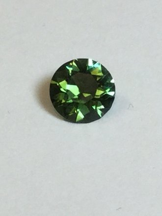 1.10 ct Tourmaline Green 7mm round gemstone 1.10 ct Tourmaline Green 7mm round gemstone