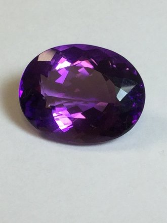 16.13 ct Amethyst Purple 20 x 15 oval gemstone