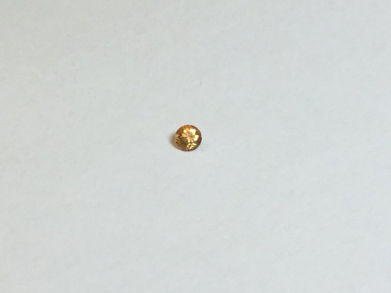 3mm round Mandarin Spessartine garnet gemstones