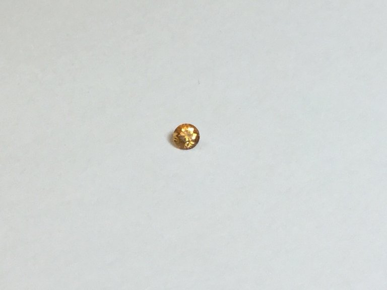 3mm round Mandarin Spessartite garnet gemstones