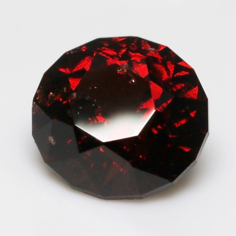 1.36ct round Red Orissa Rhodolite Garnet Gemstone