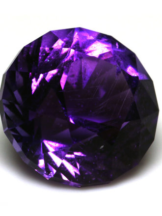 1.85ct Round Brilliant Purple Amethyst Gemstone