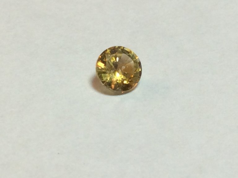 Sapphire Yellow .36 ct Round Gemstone