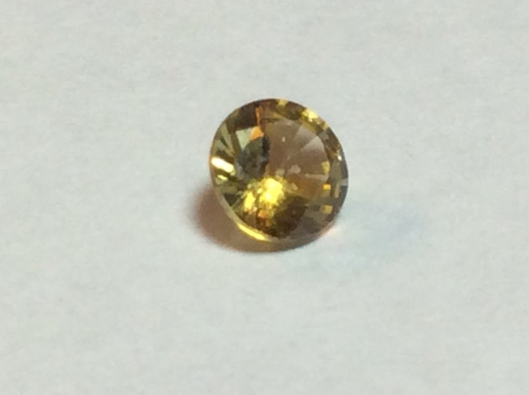 Sapphire Yellow .36 ct Round Gemstone