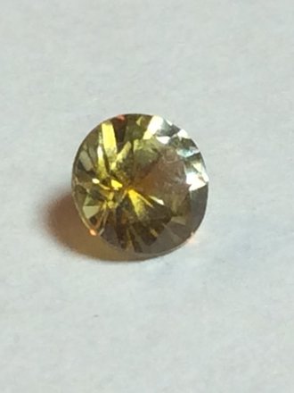 Sapphire Yellow .37 ct round Gemstone