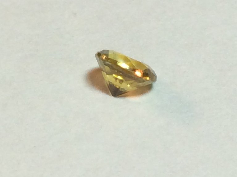 Sapphire Yellow .37 ct round Gemstone