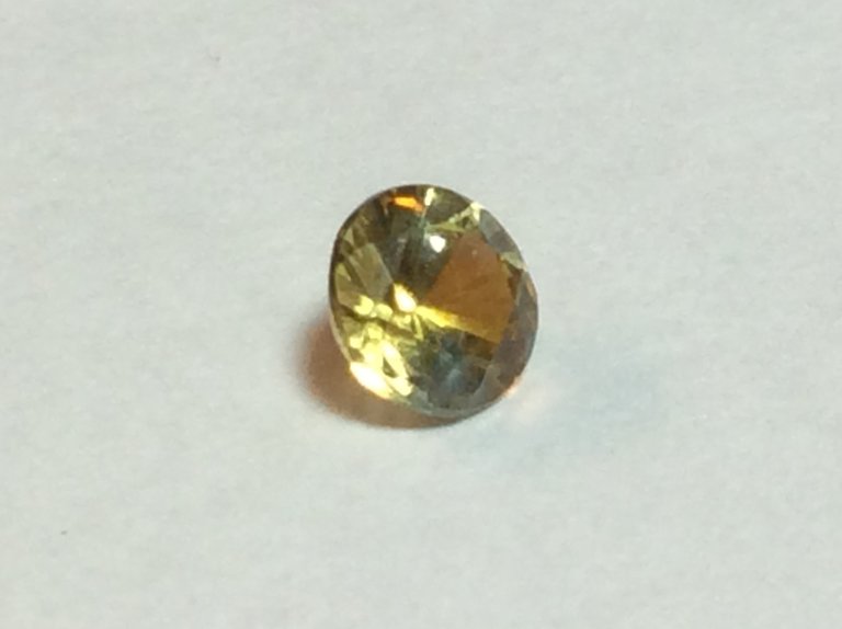 Sapphire Yellow .37 ct round Gemstone