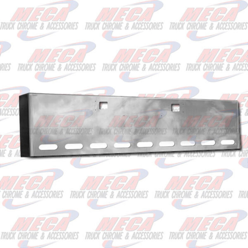VALLEY CHROME BUMPER KW W900L 22'' BOXED END, TOW & 9-OVAL HLS