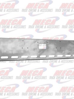 VALLEY CHROME BUMPER PB 379 20'' BOXED TOW HOLE, 9 OVAL LT HLS
