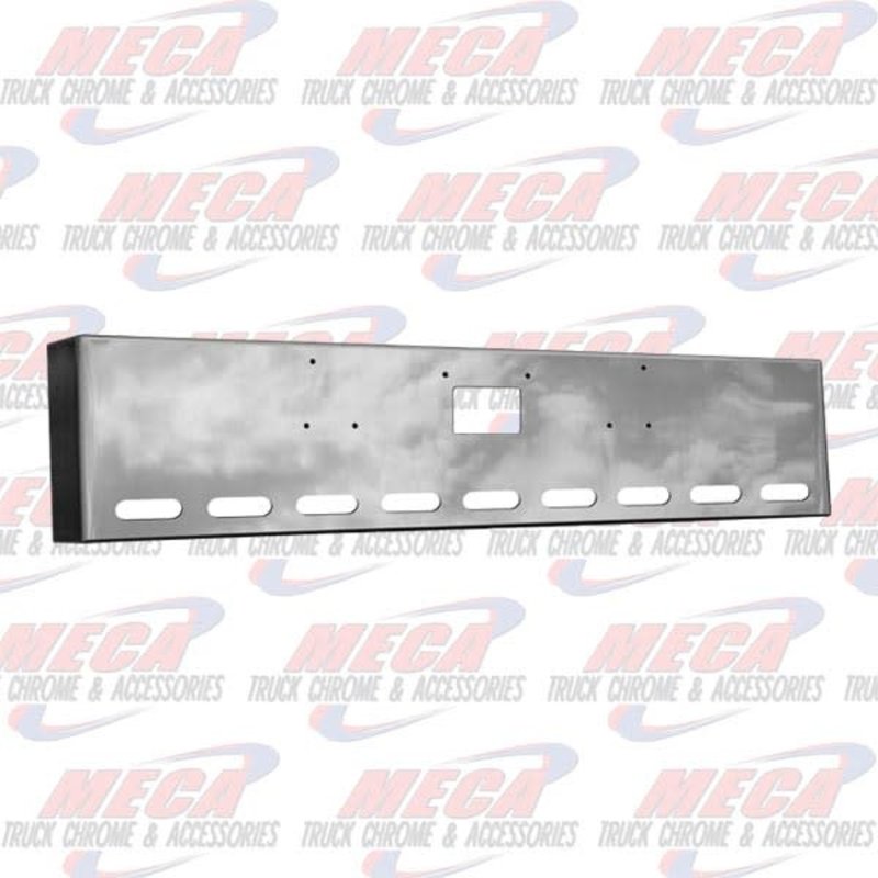 VALLEY CHROME BUMPER PB 379 20'' BOXED TOW HOLE, 9 OVAL LT HLS