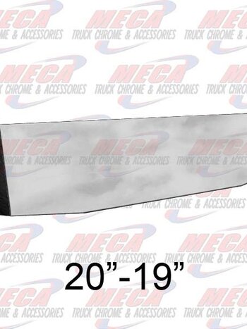 VALLEY CHROME BUMPER 20 CONTOUR 20''-19'' TAPERED PLAIN BLIND MOUN