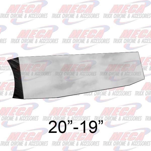 VALLEY CHROME BUMPER 20 CONTOUR 20''-19'' TAPERED PLAIN BLIND MOUN