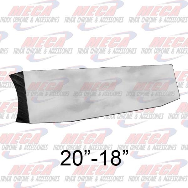 VALLEY CHROME BUMPER 20'' CONTOUR 20''-18'' TAPERED PLAIN BLIND MOU