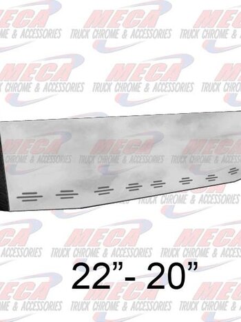 VALLEY CHROME BUMPER CONTOUR 22''-20'' TAPERED 9BB LIGHTS TIRE GRD