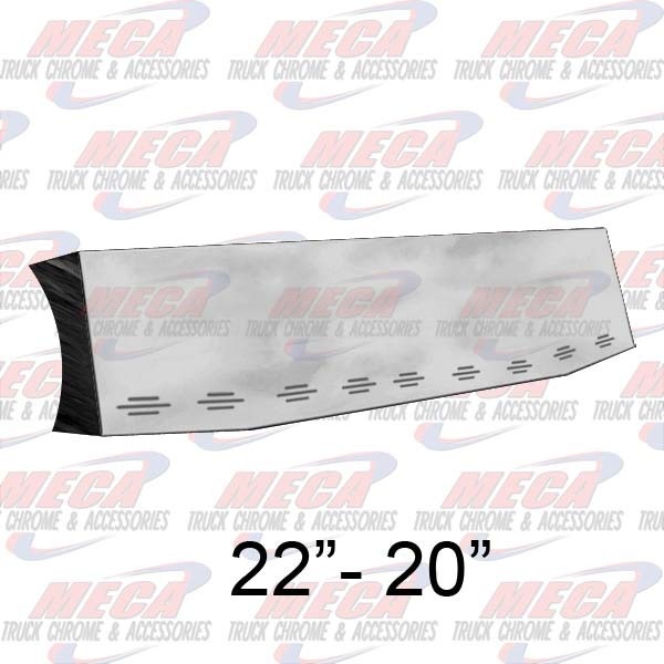 VALLEY CHROME BUMPER CONTOUR 22''-20'' TAPERED 9BB LIGHTS TIRE GRD