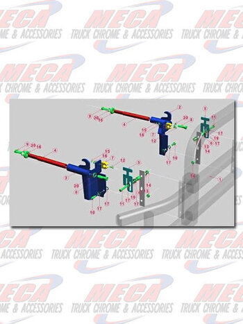 ** Discontinued ** BUMPER GUARD BRACKET VOLVO