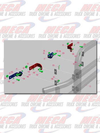 ** Discontinued ** BUMPER GUARD BRACKET FREIGHTLINER CASCADIA