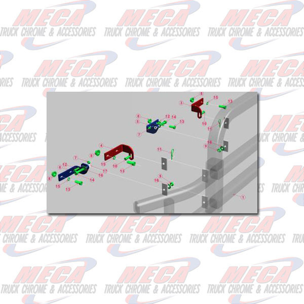 ** Discontinued ** BUMPER GUARD BRACKET FREIGHTLINER CASCADIA