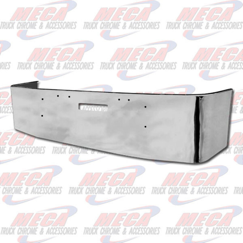 VALLEY CHROME BUMPER FL FLD 112, 120, 20'' W/ TOW HOLES S/S 1989 & NEWER, BRACKETS INCLUDED