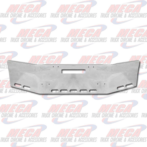VALLEY CHROME BUMPER FL FLD S/S SETFWD 18'' TOW & 9 OVAL HOLES