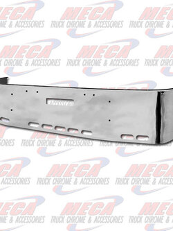 VALLEY CHROME BUMPER FLD 16'' SETBACK CHROME TOW & 9 OVAL HOLES