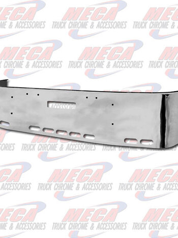 VALLEY CHROME BUMPER FLD 16'' SETBACK CHROME TOW & 9 OVAL HOLES