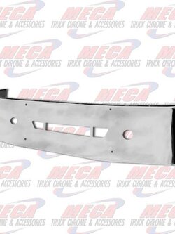 VALLEY CHROME BUMPER FL CENTURY & COLUMBIA 20'' S/S 2008+ TOW, FOG, replaces stainless clad oem bumpers only, brackets included
