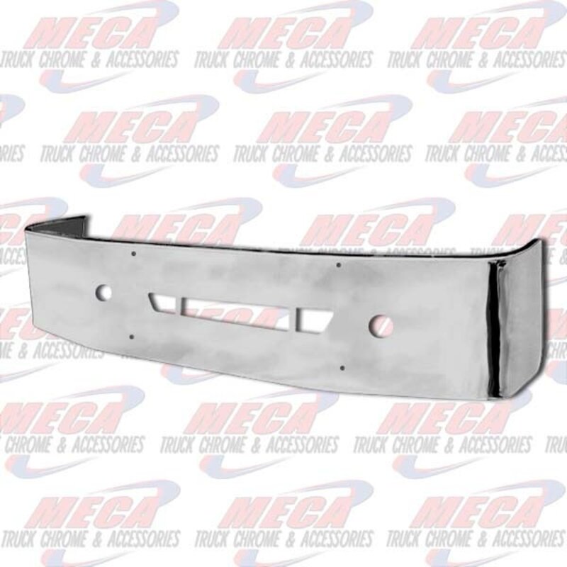 VALLEY CHROME BUMPER FL CENTURY & COLUMBIA 20'' S/S 2008+ TOW, FOG, replaces stainless clad oem bumpers only, brackets included