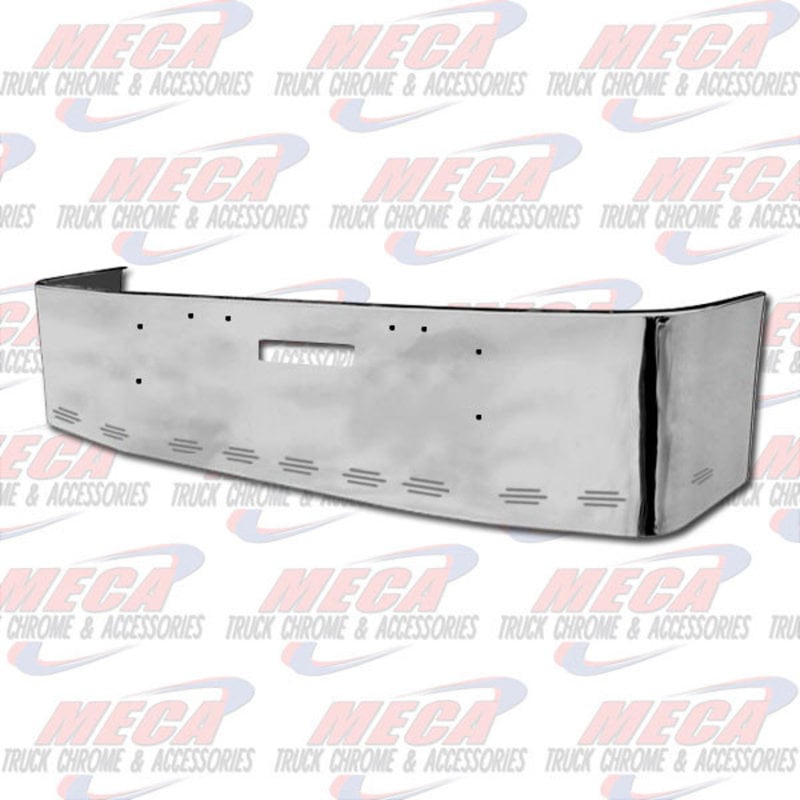 VALLEY CHROME BUMPER FL FLD 112, 120, 20'' W/ TOW HOLES & 11 BB LIGHTS, S/S 1989 & NEWER, BRACKETS INCLUDED