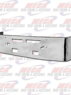 VALLEY CHROME BUMPER KW T660 20'' S/S TOW VENT FOG LIGHT HOLES