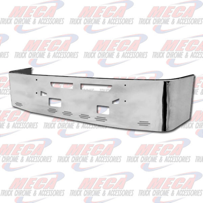 VALLEY CHROME BUMPER KW T660 20'' S/S TOW, VENT, FOG, & 6 BB LTS