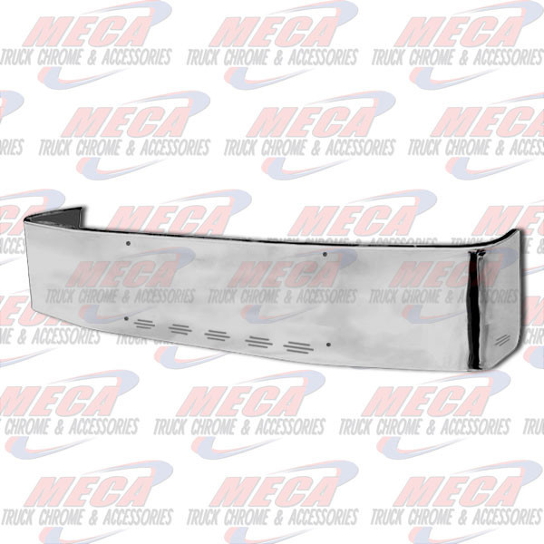 VALLEY CHROME BUMPER FL CENTURY & COLUMBIA 18'' S/S 2008+ PLAIN W/ 7 BB LIGHTS, replaces stainless clad oem bumpers only, brackets included