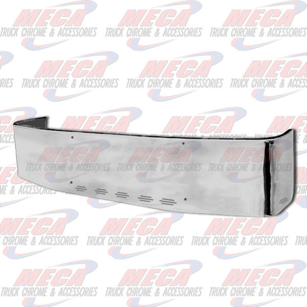 VALLEY CHROME BUMPER FL CENTURY & COLUMBIA 20'' S/S 2008+ PLAIN W/ 7 BB LIGHTS, replaces stainless clad oem bumpers only, brackets included