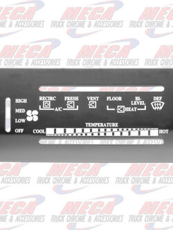 A/C CONTROL PLATE PETERBILT PB 95+