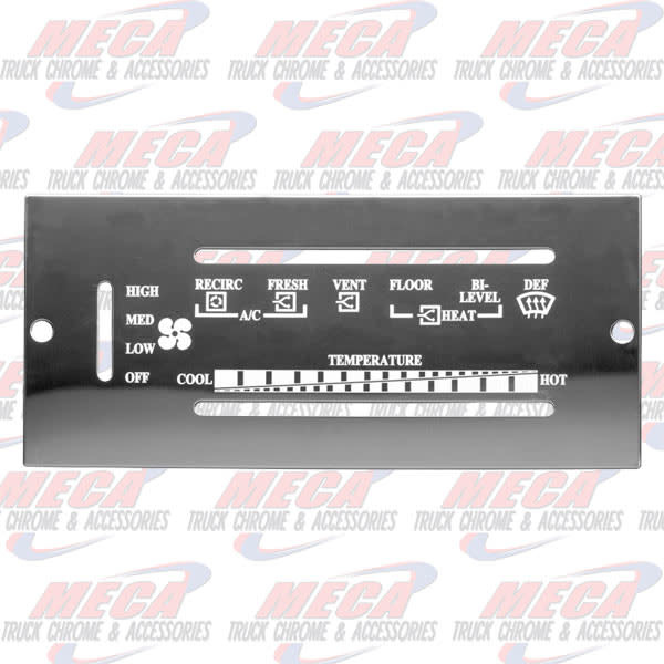 A/C CONTROL PLATE PETERBILT PB 95+