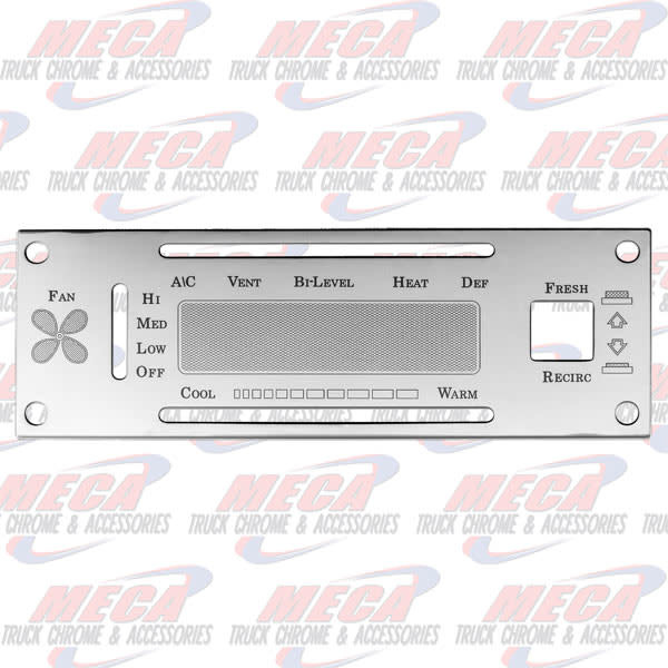 A/C CONTROL PLATE KENWORTH W/ RECICLE HOLE