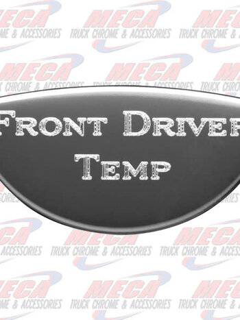GAUGE PLATE KW FRONT DRIV DRIVER TEMP EMBLEM