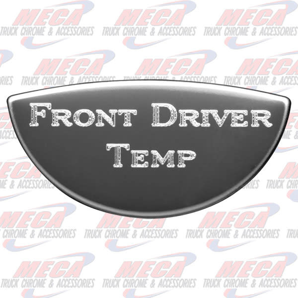 GAUGE PLATE KW FRONT DRIV DRIVER TEMP EMBLEM