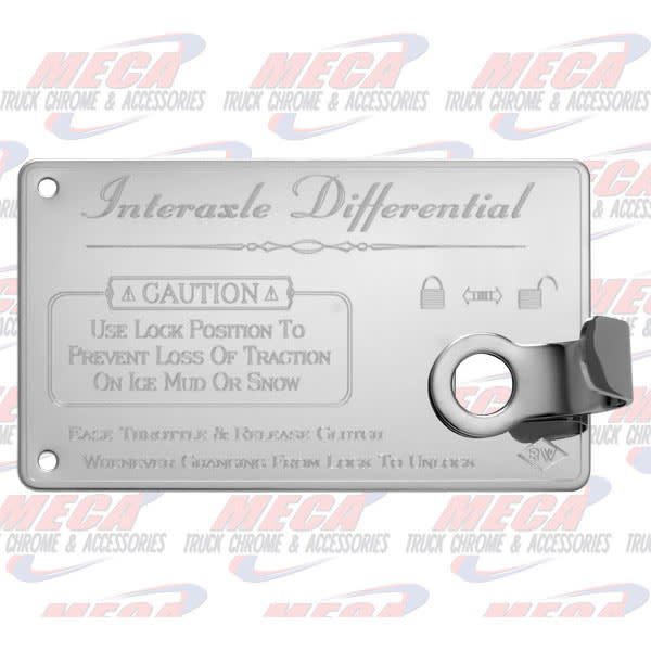 PLATE GUARD AXLE DIFFERENTIAL