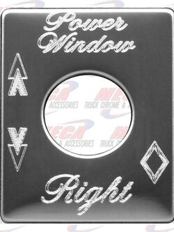 PLATE POWER WINDOW RIGHT PB