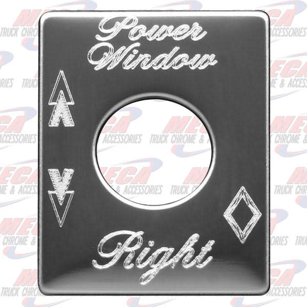 PLATE POWER WINDOW RIGHT PB