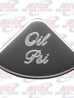 GAUGE PLATE PB OIL PSI EMBLEM