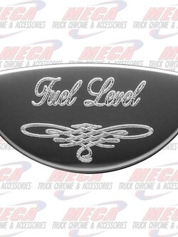 GAUGE PLATE PB FUEL LEVEL EMBLEM 1/2 MOON