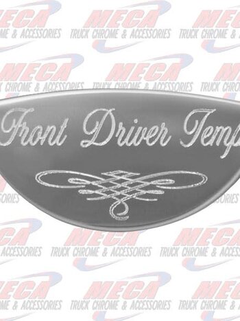GAUGE PLATE PB FRONT DRIV DRIVER TEMP EMBLEM 1/2 M