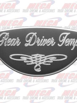 GAUGE PLATE PB REAR DRIVE DRIVER TEMP EMBLEM 1/2 M