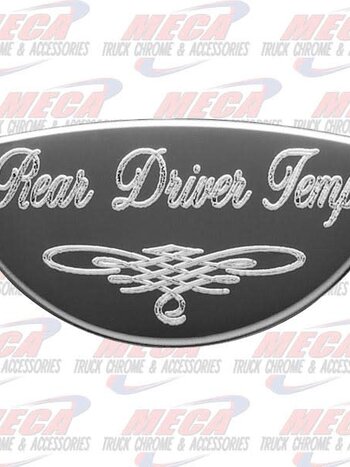GAUGE PLATE PB REAR DRIVE DRIVER TEMP EMBLEM 1/2 M