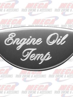GAUGE PLATE PB ENG OIL TEMP EMBLEM