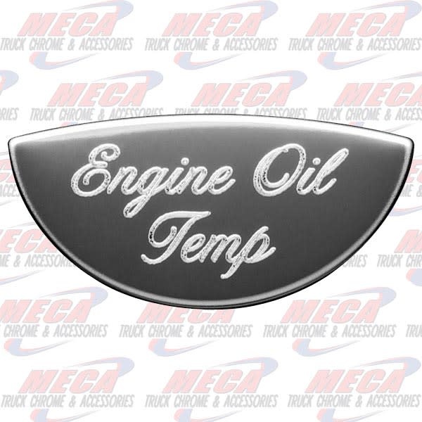GAUGE PLATE PB ENG OIL TEMP EMBLEM